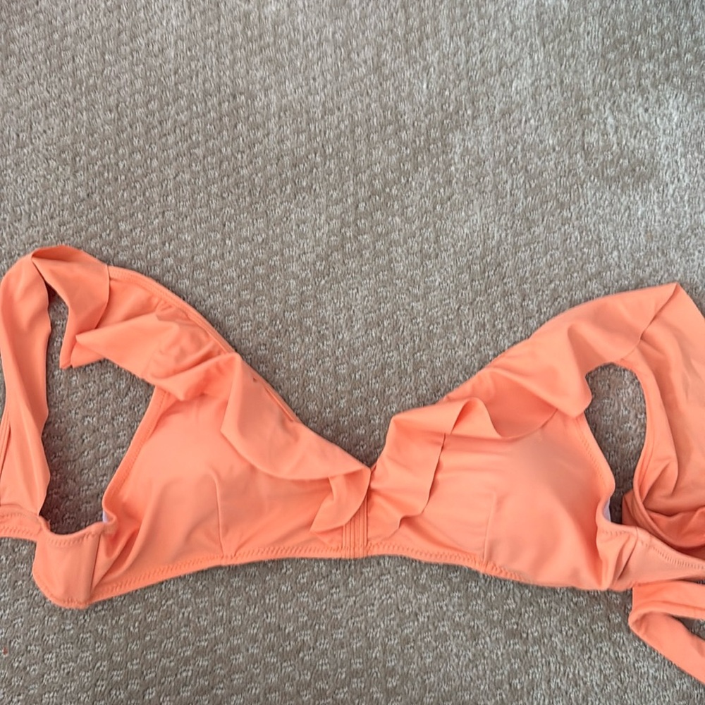 Orange bikini top